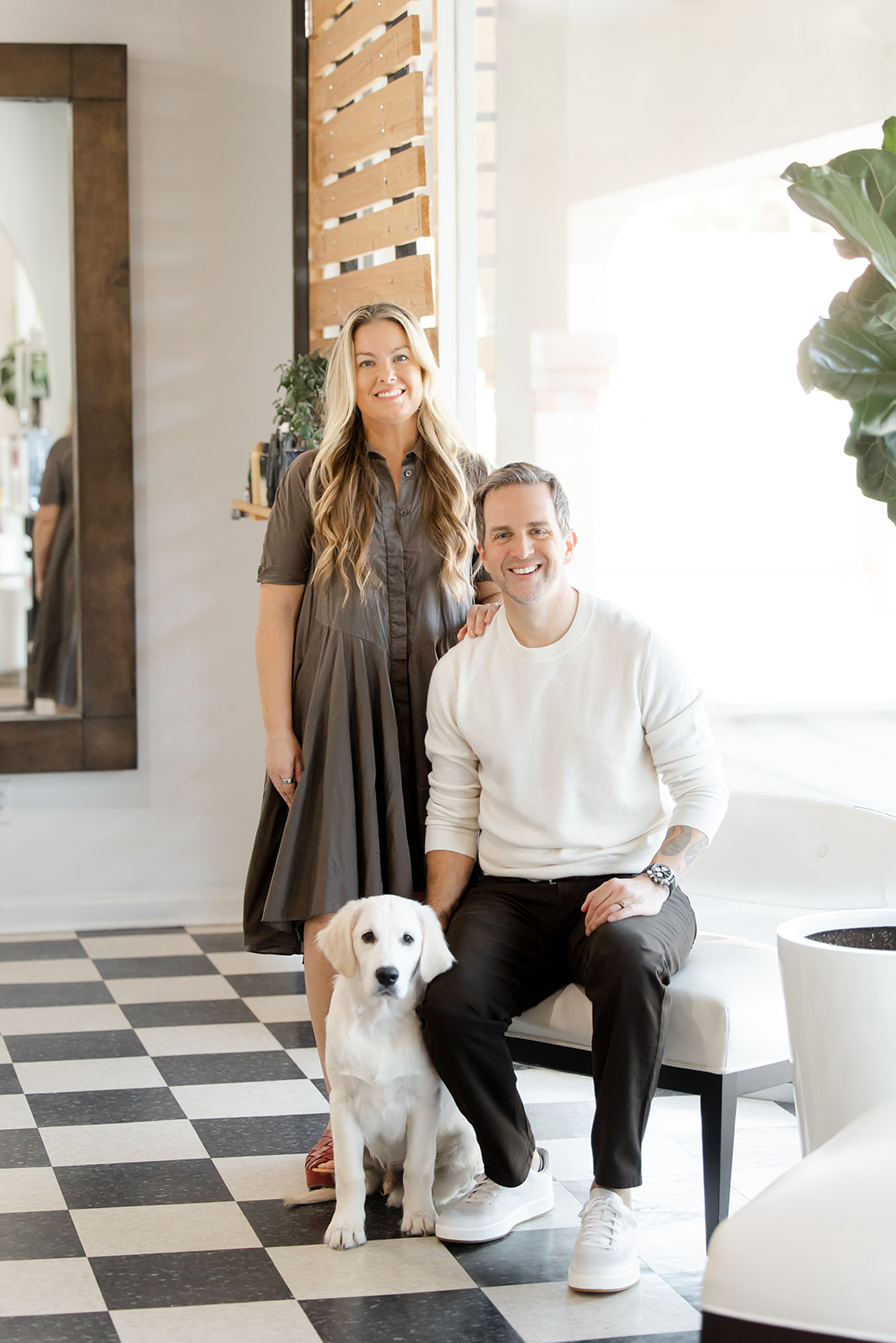 Jimmy and Paula Van Boxel with Saint