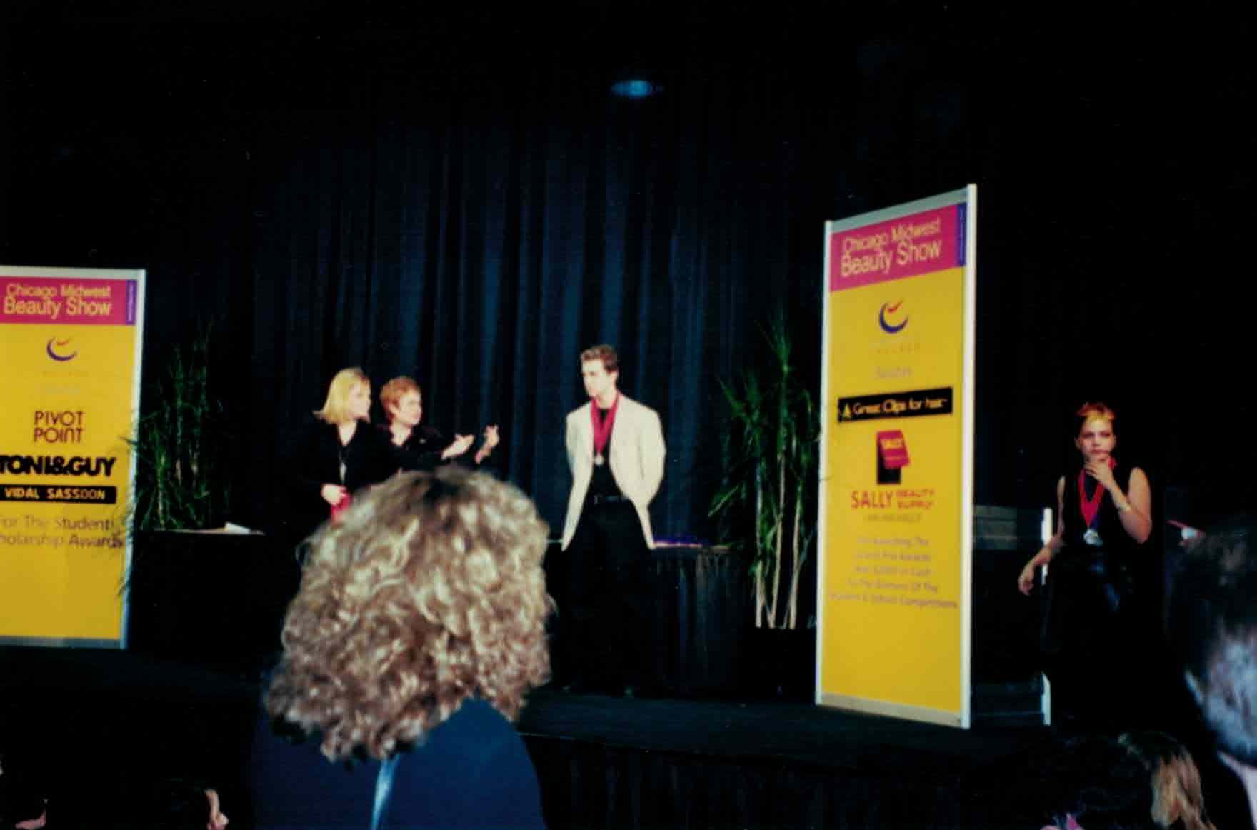 On stage